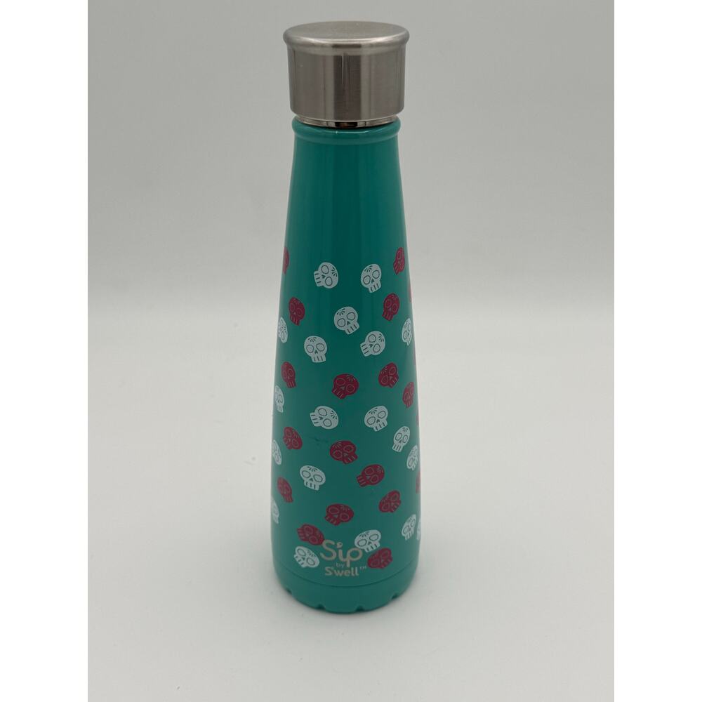 S'ip by S'well 15-oz Stainless Steel Water Bottle in the "Sugar Skulls" design
